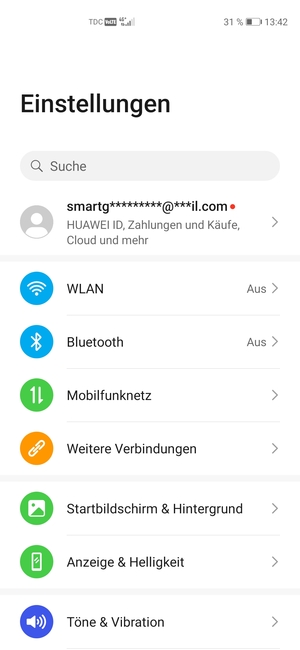 Wählen Sie Mobilfunknetz