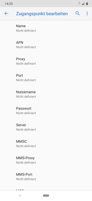 Geben Sie MMS-Informationen ein