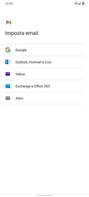 Seleziona Outlook, Hotmail e Live
