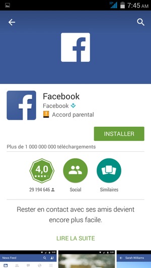 Sélectionnez INSTALLER