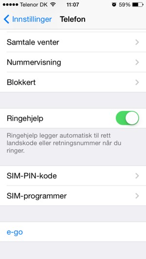 Velg SIM-PIN-kode