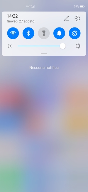 Scorri nuovamente verso il basso il menu in alto