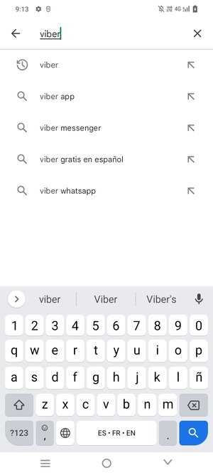 Introduzca el nombre de la aplicación y seleccione Buscar