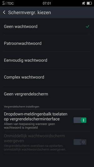 Selecteer Patroonwachtwoord