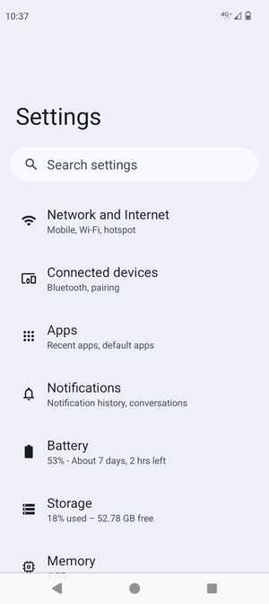 Select Network and Internet