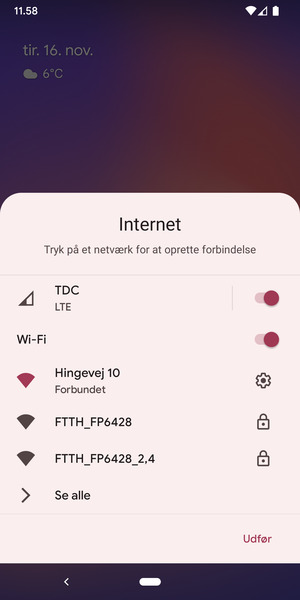 Slå Wi-Fi fra