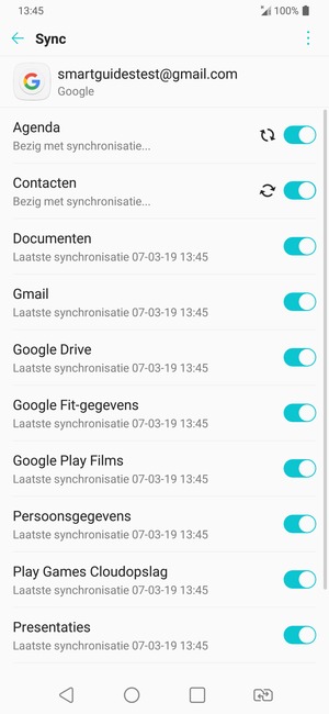 Uw contactpersonen van Google worden nu gesynchroniseerd met uw telefoon