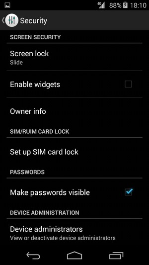 Select Set up SIM card lock