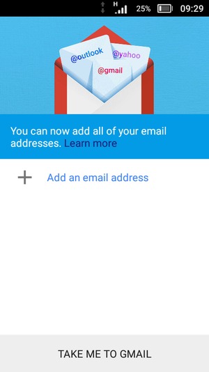 Select Add an email address