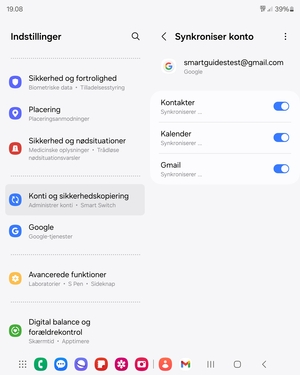Dine kontakter fra Google vil nu blive synkroniseret til din Galaxy