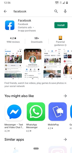 Select the app