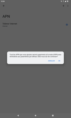 Sélectionnez OK