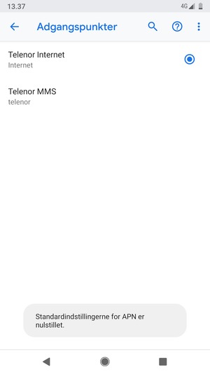 Vælg Menu-knappen