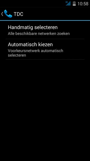 Selecteer Handmatig selecteren