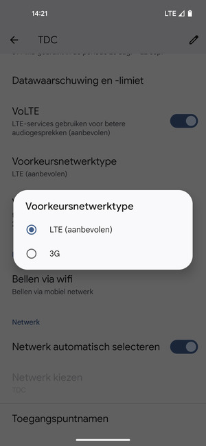 Selecteer uw voorkeursoptie