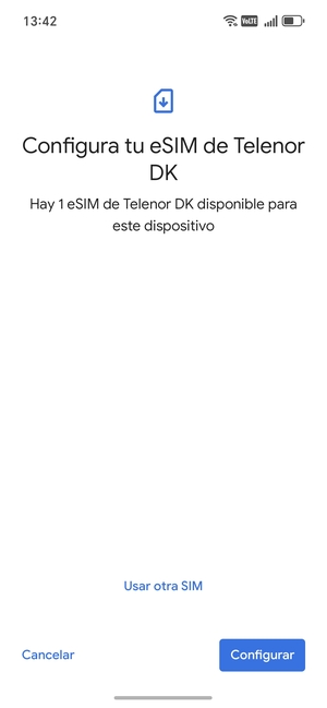 Seleccione Configurar