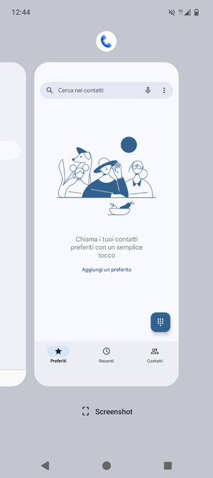 Scorri verso l'alto le app per chiuderle