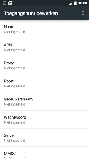 Voer internetgegevens in
