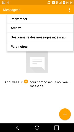 Sélectionnez Paramètres