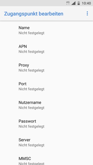 Geben Sie MMS-Informationen ein