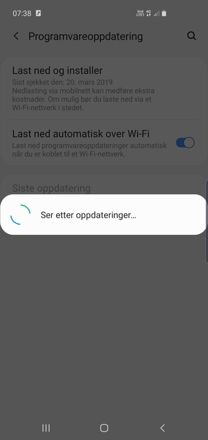 Vent til søket er ferdig