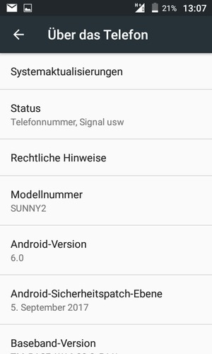 Wählen Sie Systemaktualisierungen