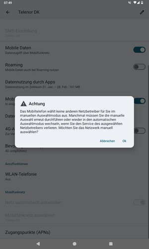 Wählen Sie Ok
