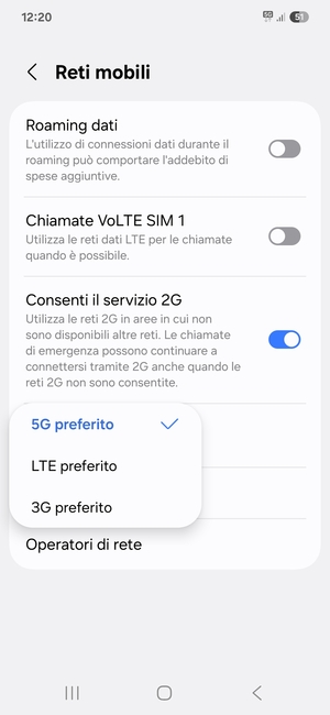 Seleziona la tua opzione preferita