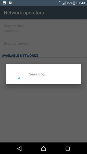 Wait for the search to finish