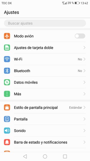 Seleccione Wi-Fi