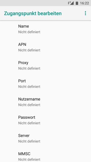 Geben Sie MMS-Informationen ein