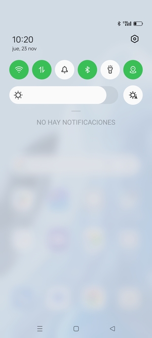 Deslice hacia abajo el menú superior de nuevo