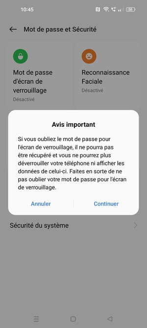 Sélectionnez Continuer