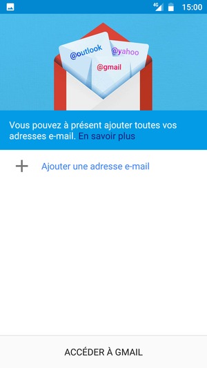 Sélectionnez Ajouter une adresse e-mail