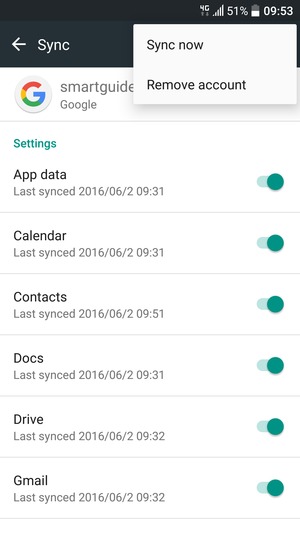Select Sync now