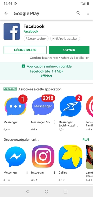 Sélectionnez OUVRIR