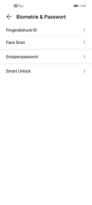 Wählen Sie Entsperrpasswort