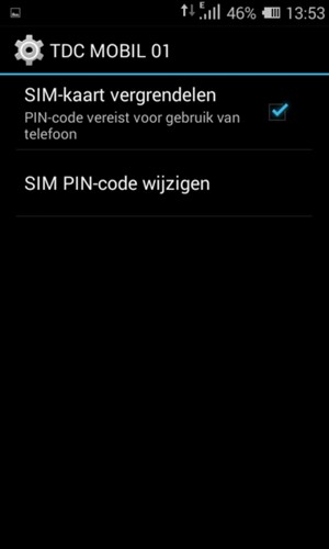 Selecteer SIM PIN-code wijzigen