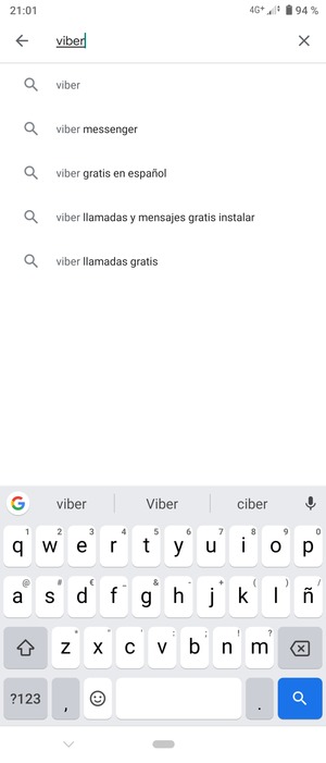 Introduzca el nombre de la aplicación y seleccione Buscar