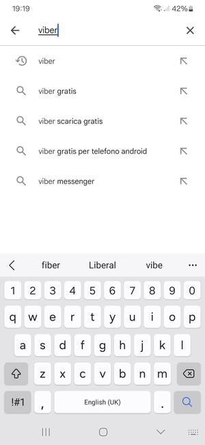 Inserisci il nome dell'app e seleziona Ricerca