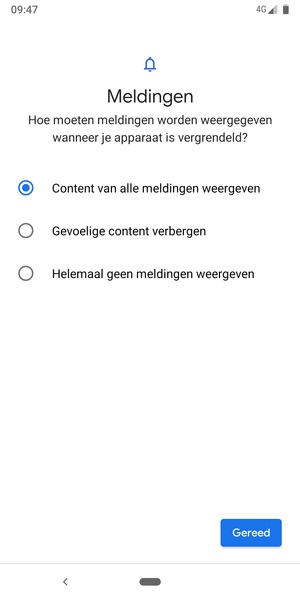 Selecteer uw voorkeursoptie en selecteer Gereed