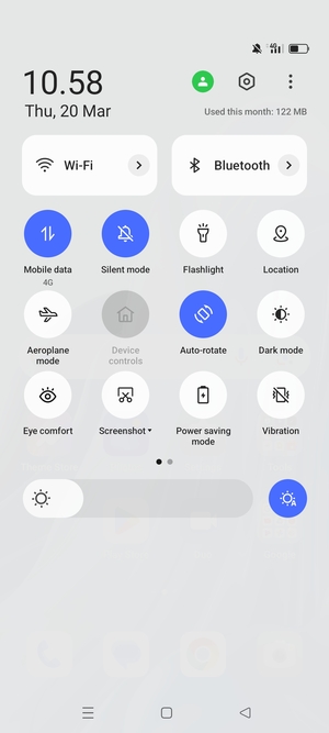 Turn on Power saving mode