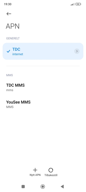 Telefonen din er konfigurert til MMS