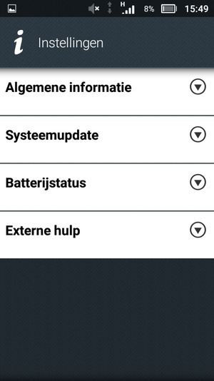 Selecteer Systeemupdate