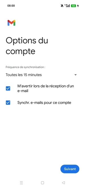 Sélectionnez Suivant