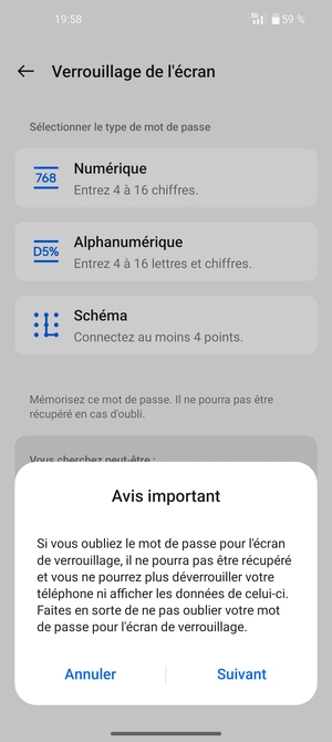 Sélectionnez Suivant