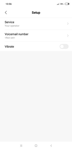 Select Voicemail number