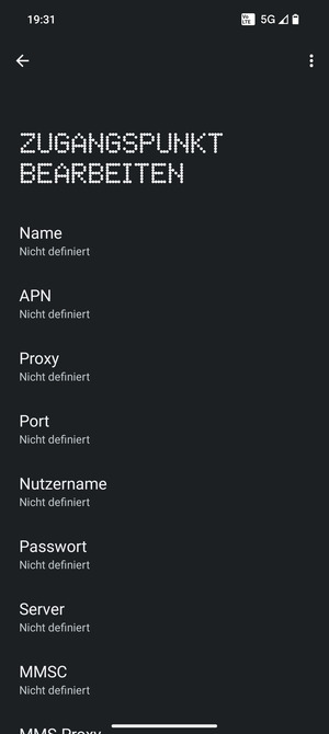 Geben Sie Internet-Informationen ein