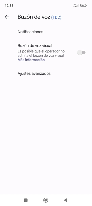 Seleccione Ajustes avanzados