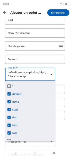 Décochez les cases